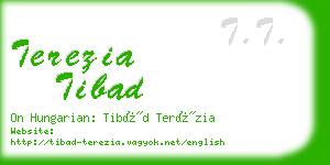 terezia tibad business card